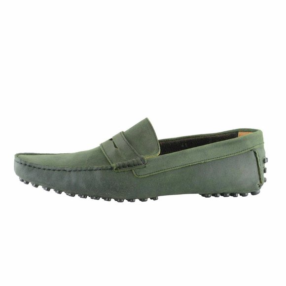 Bruno Magli | Shoes | Bruno Magli Mens Green Suede Driving Moccasins ...